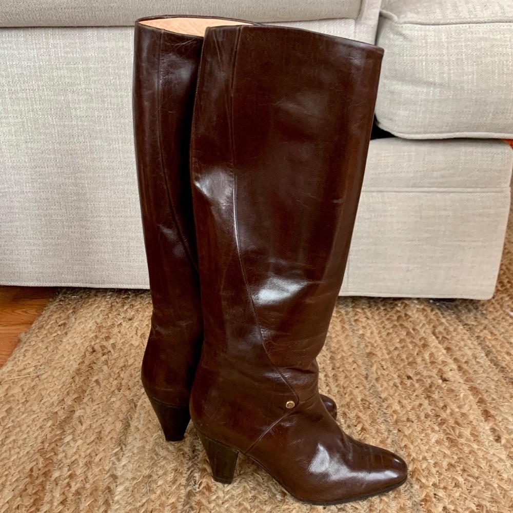Vintage GUCCI Women’s Tall Brown Boots Size 6.5